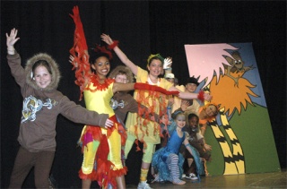 Some of the stars in the H.O.M.E. Program’s Seussical