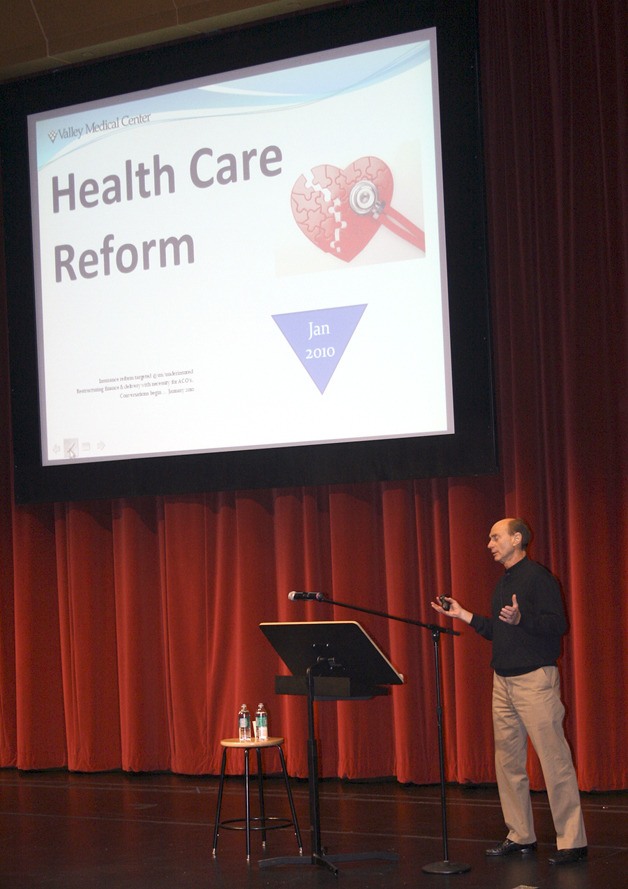 Valley Medical Center CEO Rich Roodman explained Thursday night that health-care reform is one of the driving forces behind a strategic alliance of Valley and UW Medicine.