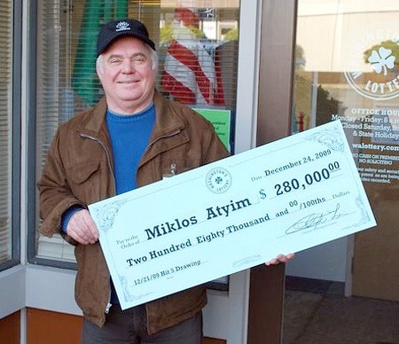 Renton's Miklos Atyim collecting a $280