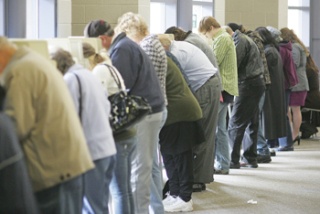 Turnout was heavy for the 2008 elections Tuesday in King County and throughout the nation