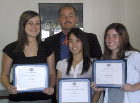 Four students have received scholarships from the Kiwanis Club of Renton
