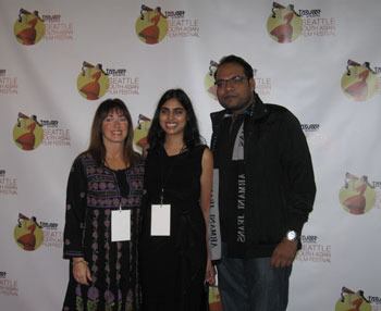 The stars came out for the Seattle South Asian Film Festival including directors and producers (left to right) Jane Charles