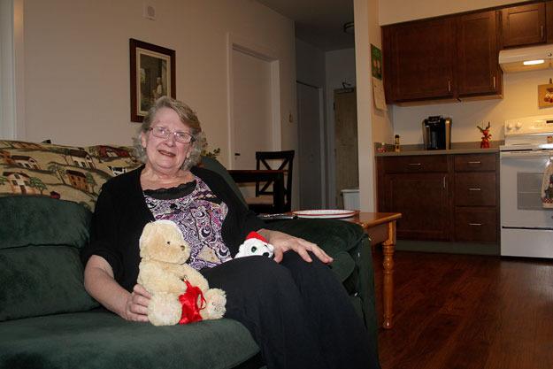 Kathleen Aerts lives in a new one-bedroom apartment at Vantage Point.