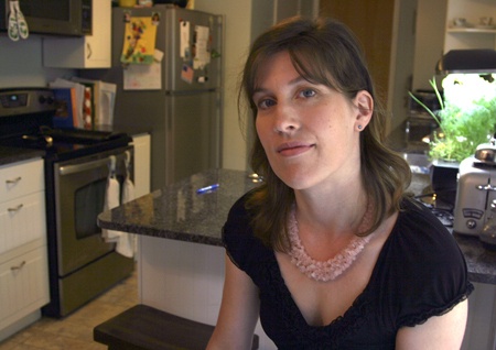 Author Heather Roulo sits in her Renton home. She was nominated for the Parsec Awards
