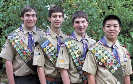 New Eagle Scouts are