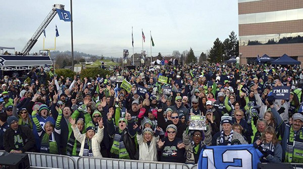The 12th Man has become all too familiar with rallies at Renton City Hall as the Seattle Seahawks prepare to do battle in the football postseason