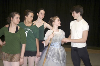 Dancers in Cast A of Evergreen City Ballet’s “Cinderella” are