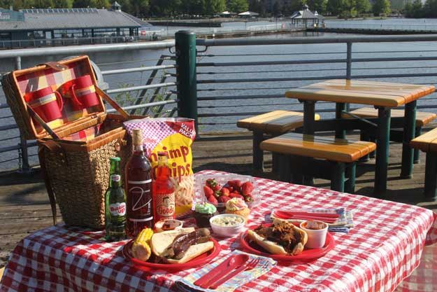 Seize the next sunny day and explore Renton with a picnic basket to enjoy a lovely scene like this one at Gene Coulon Memorial Beach Park - all for less than $40.