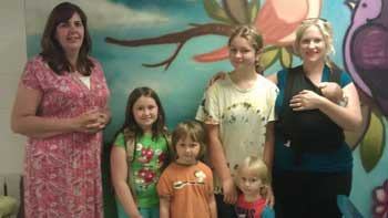 Columnist Carolyn Ossorio and her family toured the REACH Center of Hope.