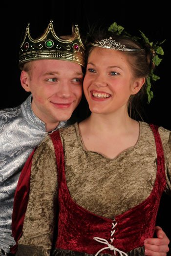Liberty’s  Lorrin Hunt is Prince Dauntless and Olivia George is Princess Winnifred in the school’s “Once Upon A Mattress.”