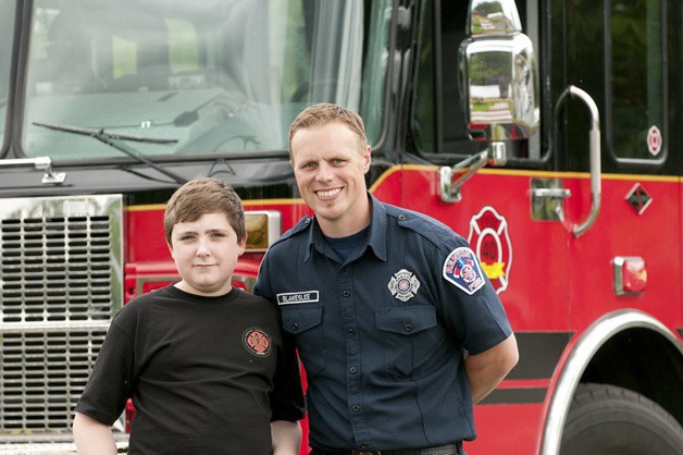 Renton firefighter Nathan Blakeslee and Cody Bedynek