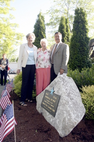 Among those attending the dedication of a Blue Star Memorial Marker at the Renton Senior Activity Center were