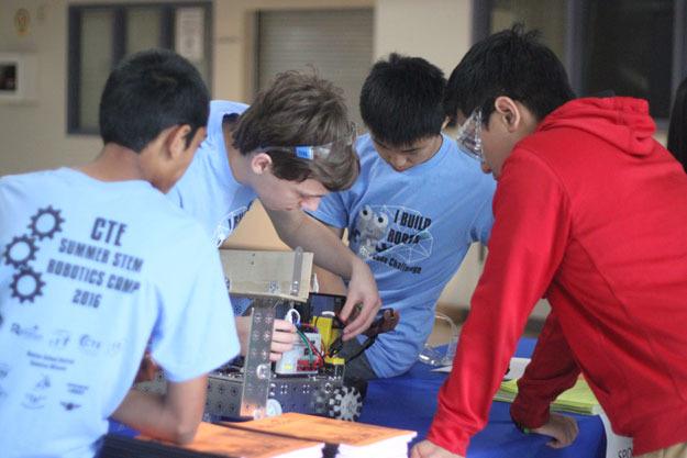 Around 140 students attended CTE STEM Robotics Camp at Hazen High School June 22 - 30 where students learned how to design and build robots.