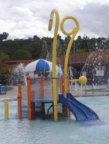 The Henry Moses Aquatic Center got a new kid's toy