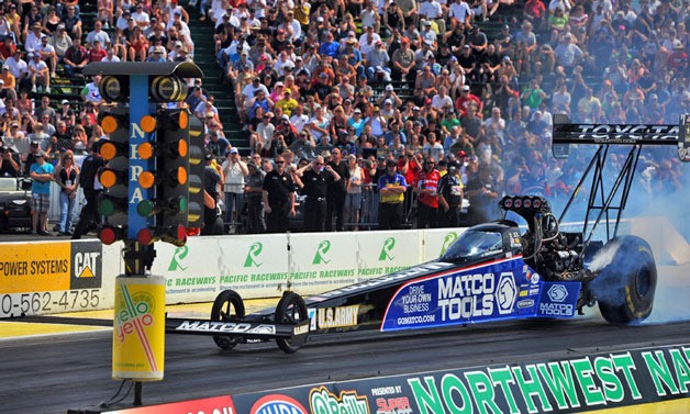 Antron Brown and his Matco Tools Top Fuel Dragster team experienced a second round loss at Northwest Nationals at Pacific Raceways last weekend.
