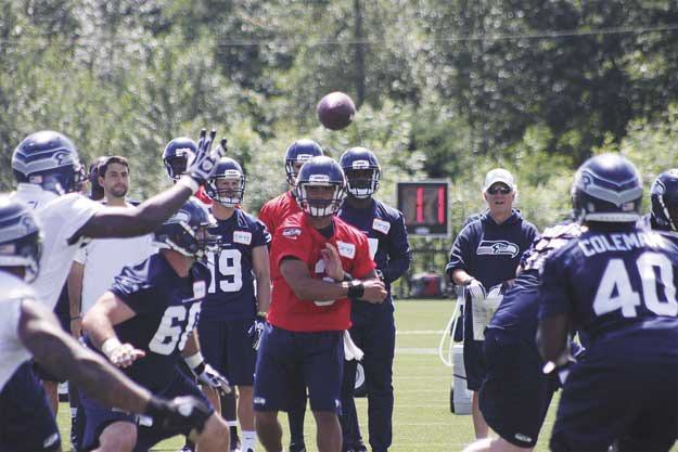Russell Wilson leads the Seahawks again this season. The Seahawks opened training camp in Renton Thursday.