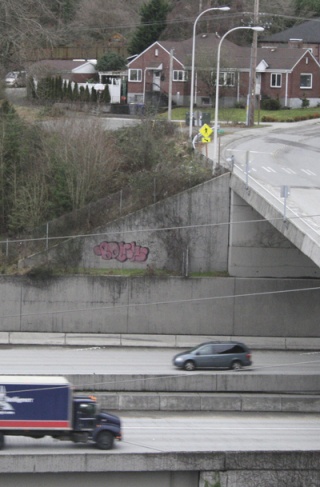 Graffiti is illegal in Renton; sometimes is obvious and sometimes it's found in out-of-the-way places