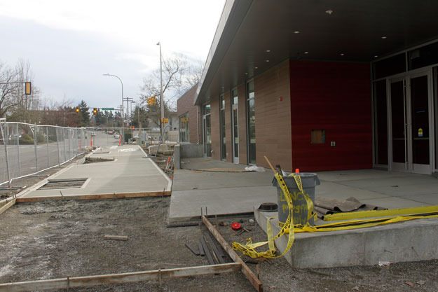 There is still a lot of work to be done at the new Highlands Library