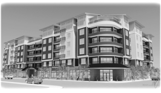This illustration shows the proposed 2nd and Main Apartments in downtown Renton.