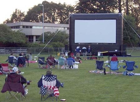 The Talbot Hill Neighborhood Association used a grant for  “Screen on the Green” movie nights at Thomas Teasdale Park.