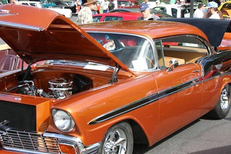 Last year's Skyway Car Show and Community Festival drew dozens of cars and a crowd of about 400 people.