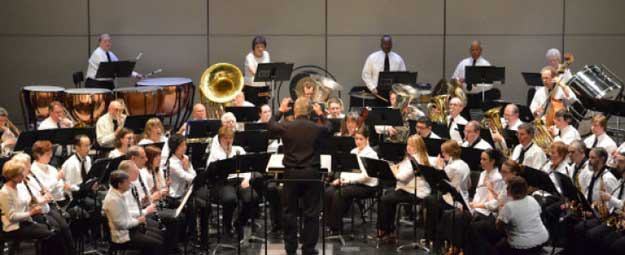 The Renton City Concert Band performs.