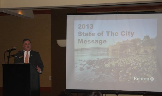 Mayor Denis Law delivers the 2013 State of the City March 6.