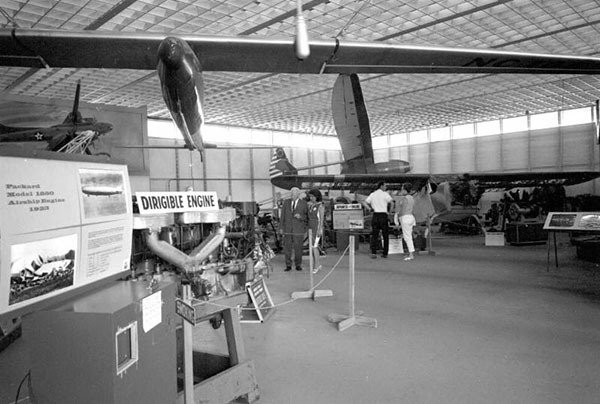 The main gallery at the Pacific Northwest Historical Aviation Foundation at the Seattle Center in the late 1960s was the forerunner to the Museum of Flight.