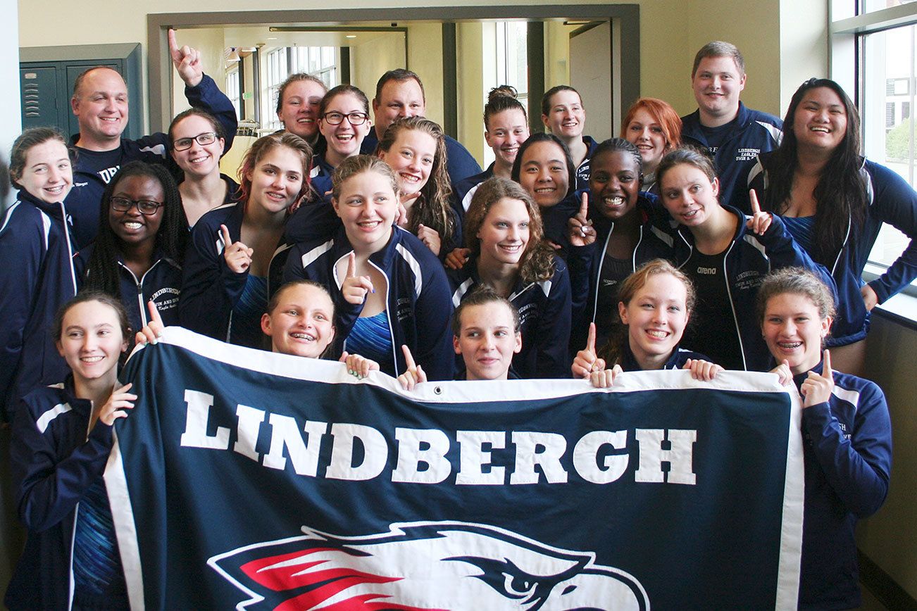 Lindbergh swimmers complete perfect season with SPSL title.