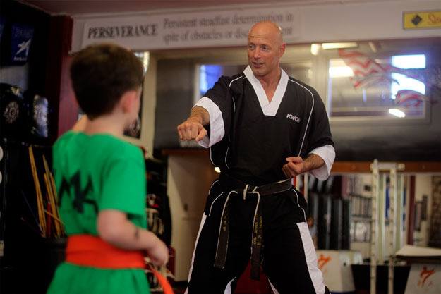 Robert Morrison currently teaches nearly 200 students in martial arts and fitness classes at his Renton school and 75 students at Maple Valley.