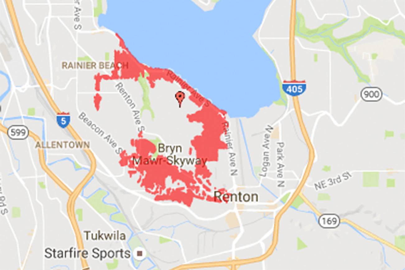 UPDATE (3:45 p.m.): Power restored to Renton and Skyway areas affected by outage