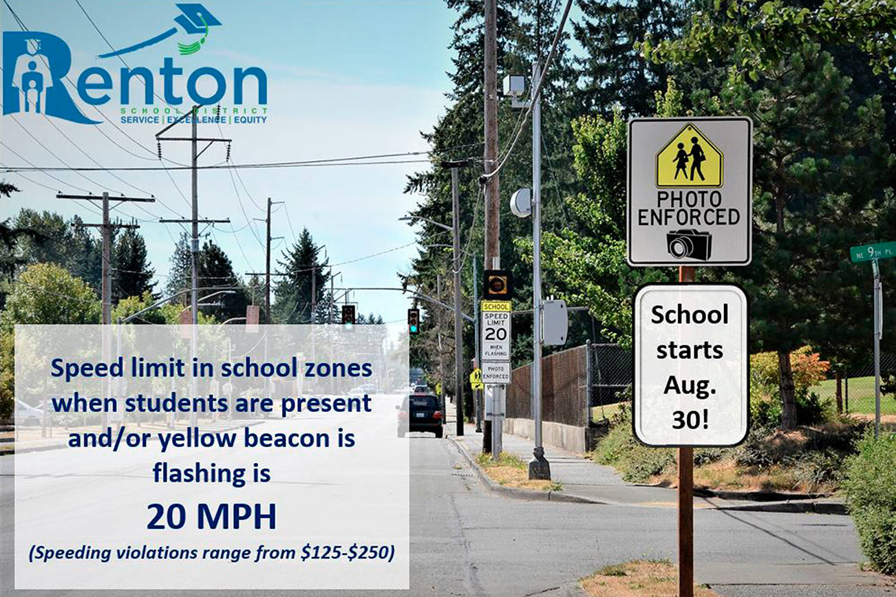 Reduced traffic speeds in school zones starting Aug. 30