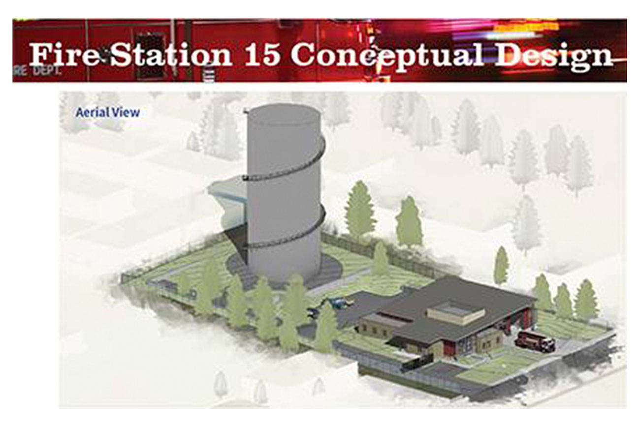 A digital rendering of Fire Station 15. (Courtesy photo)