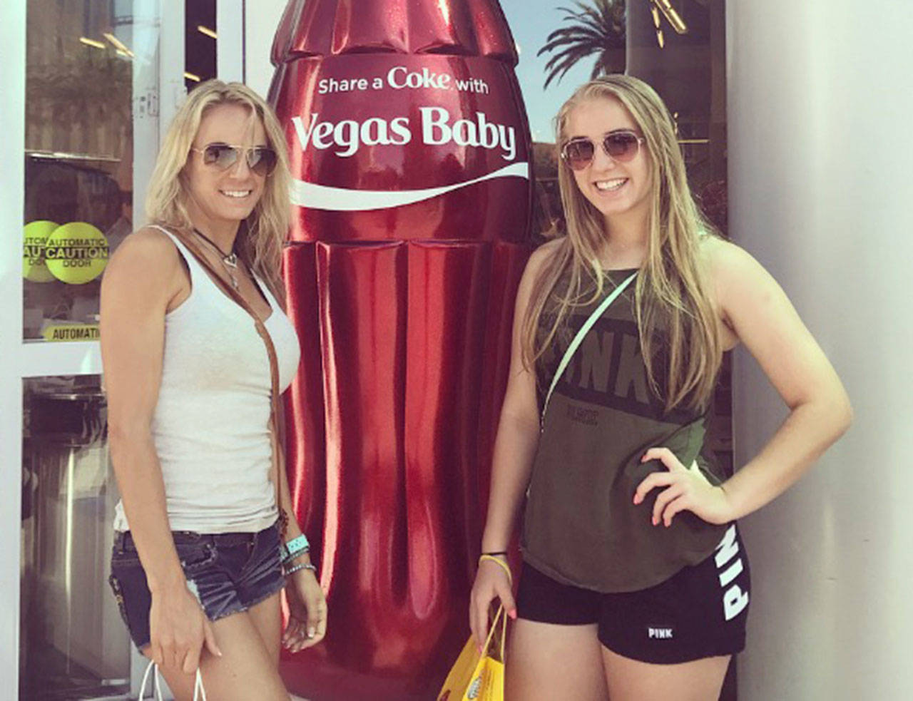 Ashley Brooke-Tingey and her mother, Kimberly Brookey, in Las Vegas during the weekend of the Oct. 1 mass shooting. (courtesy photo)