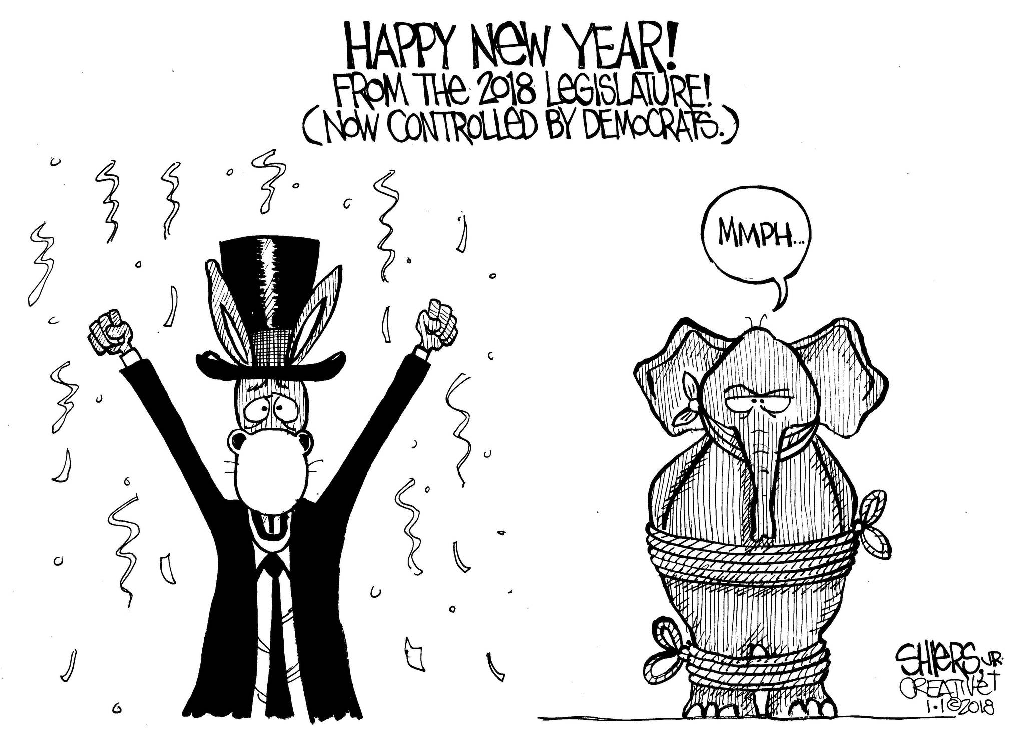 Happy 2018 from the (Dem-controlled) legislature