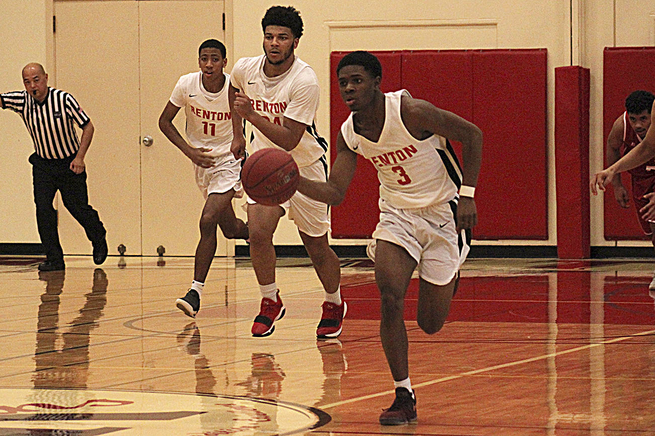 The Renton boys continued its winning ways Friday beating Tyee 82-42. The Indians are both undefeated in league play and at home. (Leah Abraham | Renton Reporter)