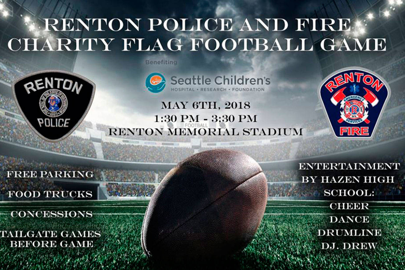 Charity flag football game pits cops against firefighters