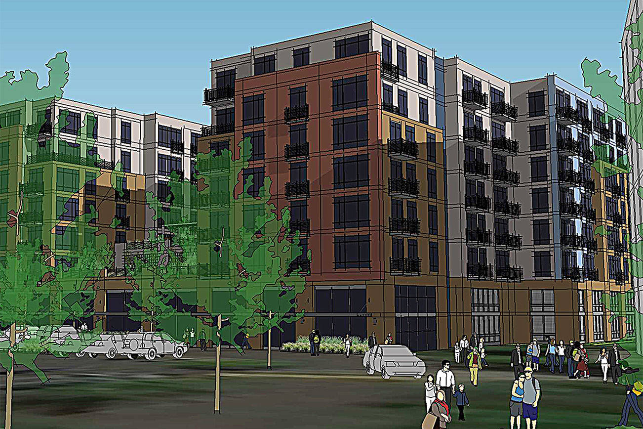 Artist rendering of VIA 405 Apartments. Photo courtesy city of Renton