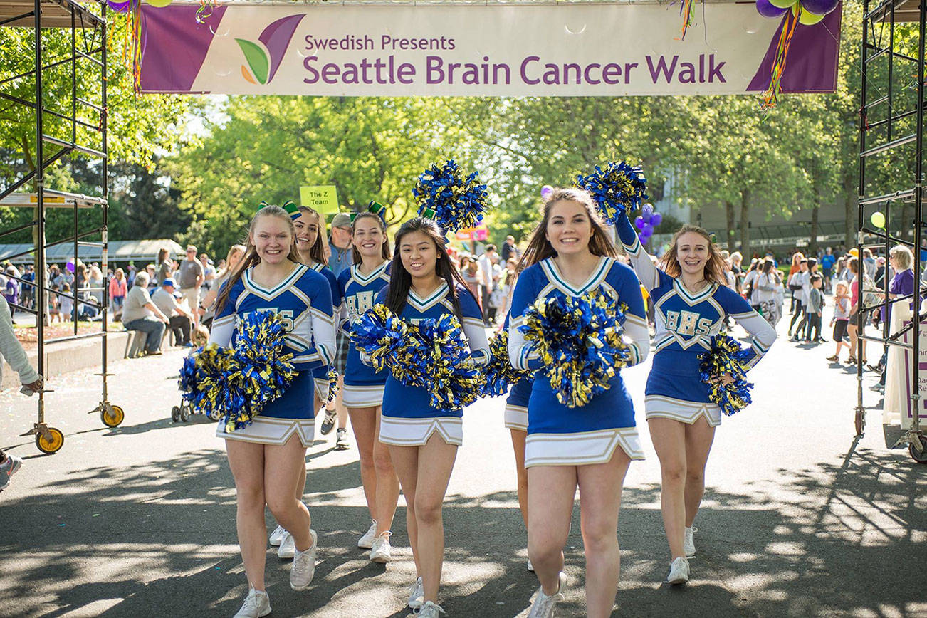 Maddie Jones, second from right, is part of the committee for the Seattle Brain Cancer Walk. Courtesy photo