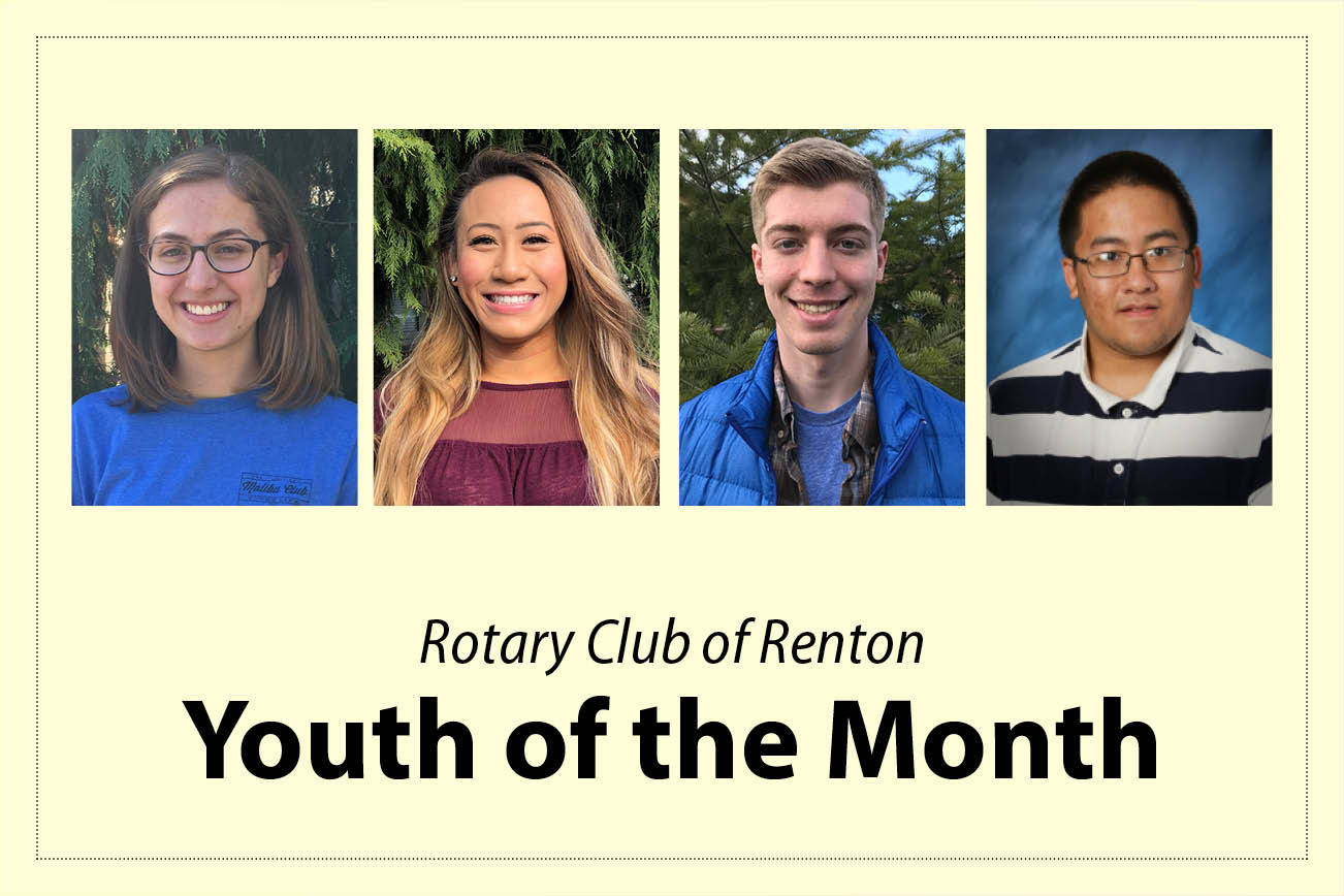 Renton Rotary selects Youth of the Month for May