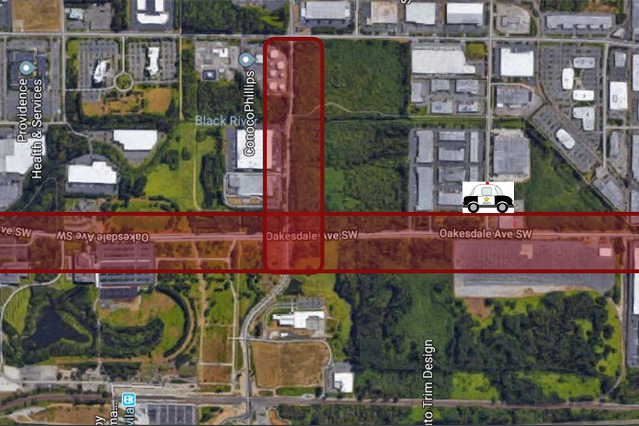 Map of street closures Renton Police Department proposed to reduce illegal street racing. Courtesy image