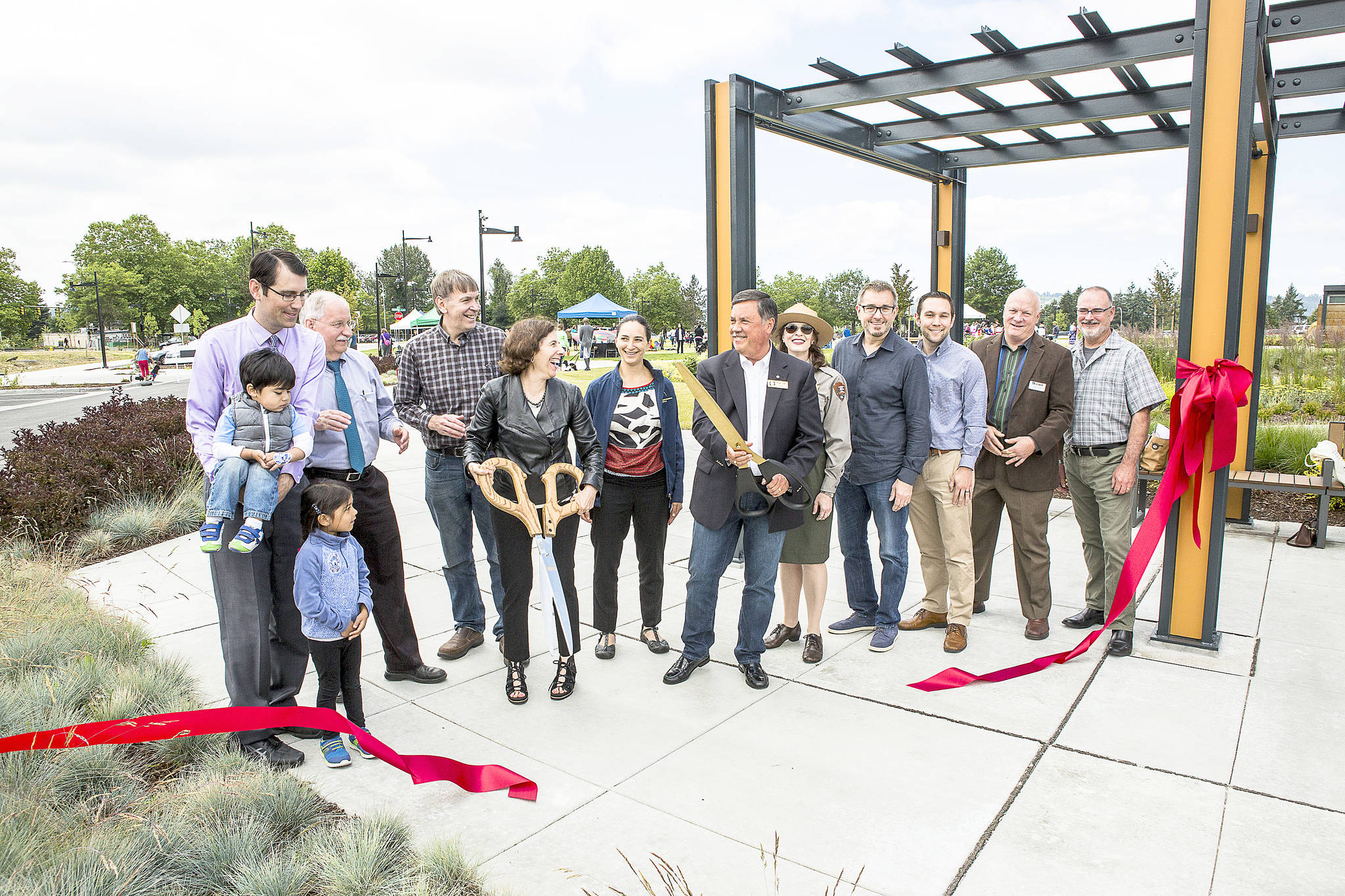 The city of Renton celebrated the completion of phase one at the Sunset Park Saturday. Photos courtesy city of Renton
