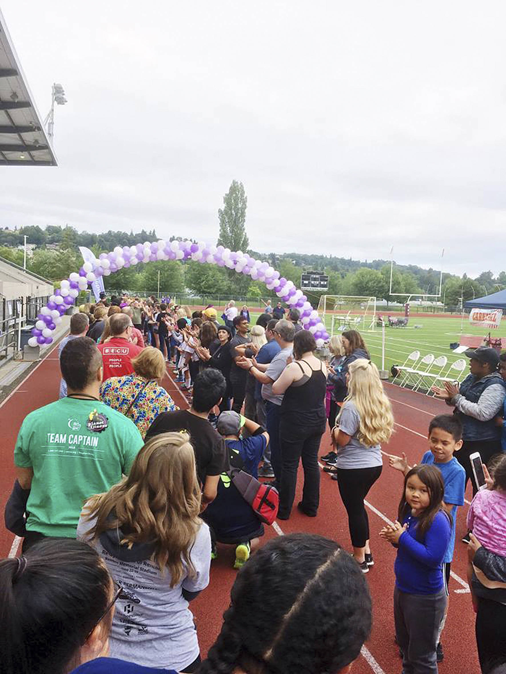 The Relay for Life of Renton last weekend raised $42,793.27 to help fight cancer in the community. More than 250 participants on 32 teams made up of local businesses, organization and school groups participated in the event. Submitted photo from The Relay for Life of Renton.