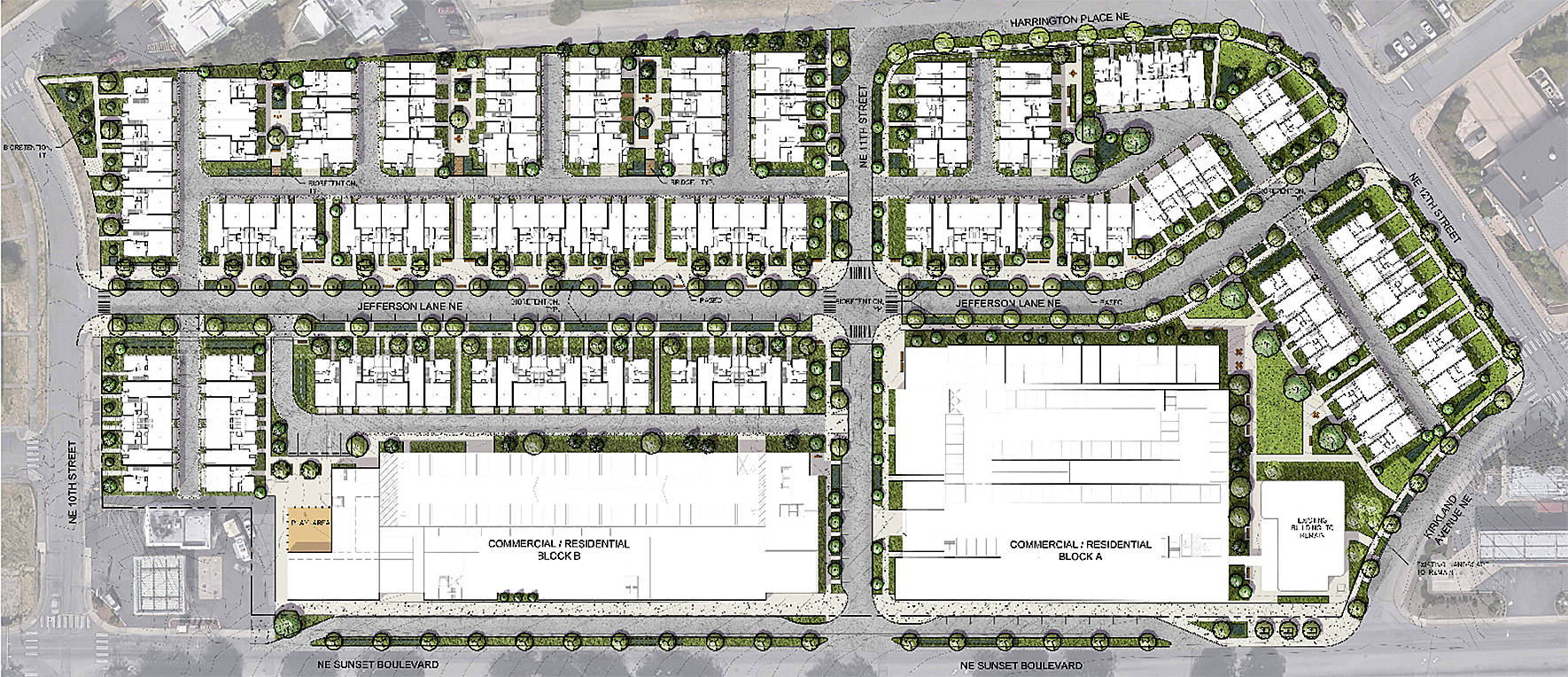 Courtesy of the city of Renton                                Renderings of the proposed plan for the Greater Hi-Lands Shopping Center.