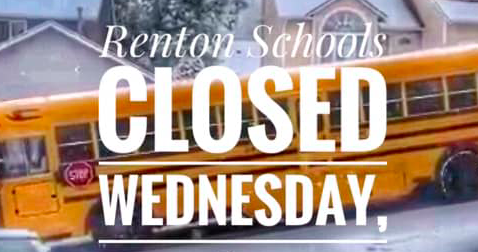 Renton School District continues closure into Wednesday