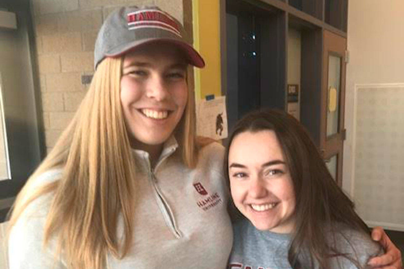 Anna Browne, left, and Meagan Kelly, right. Photo submitted by Ken Matthews