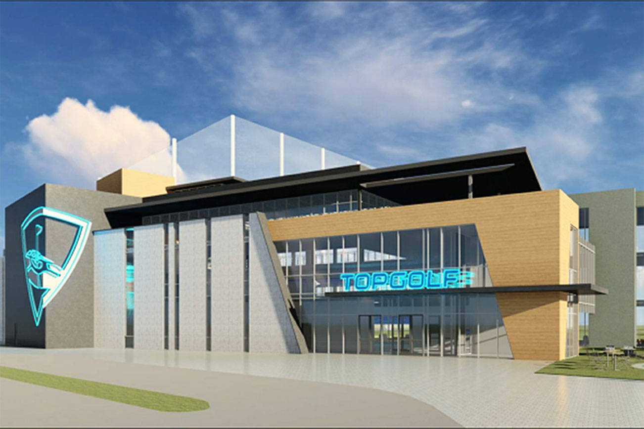 From preliminary plans for the new Topgolf location in Renton, courtesy of the city.