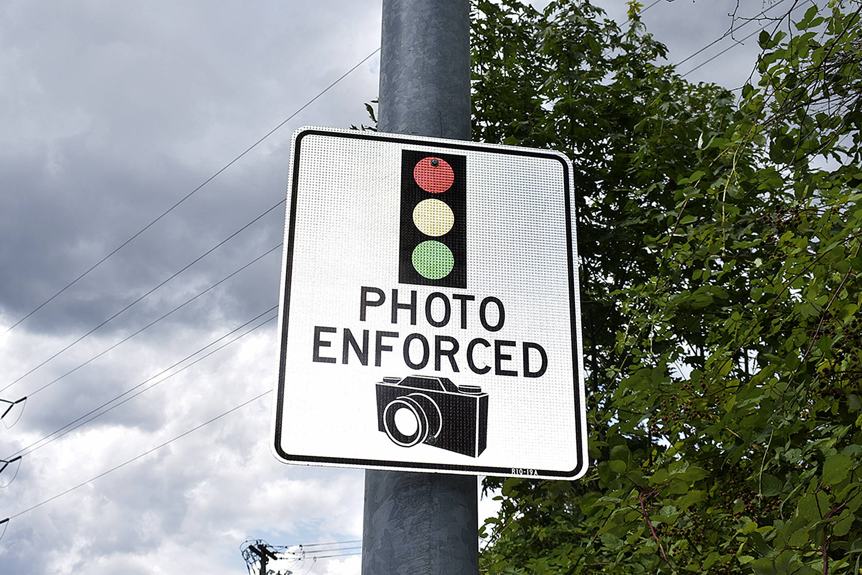 Photos by Haley Ausbun.                                The new red light camera at the Benson Drive and South Puget Drive intersection had the highest citations in the region, in 2018.