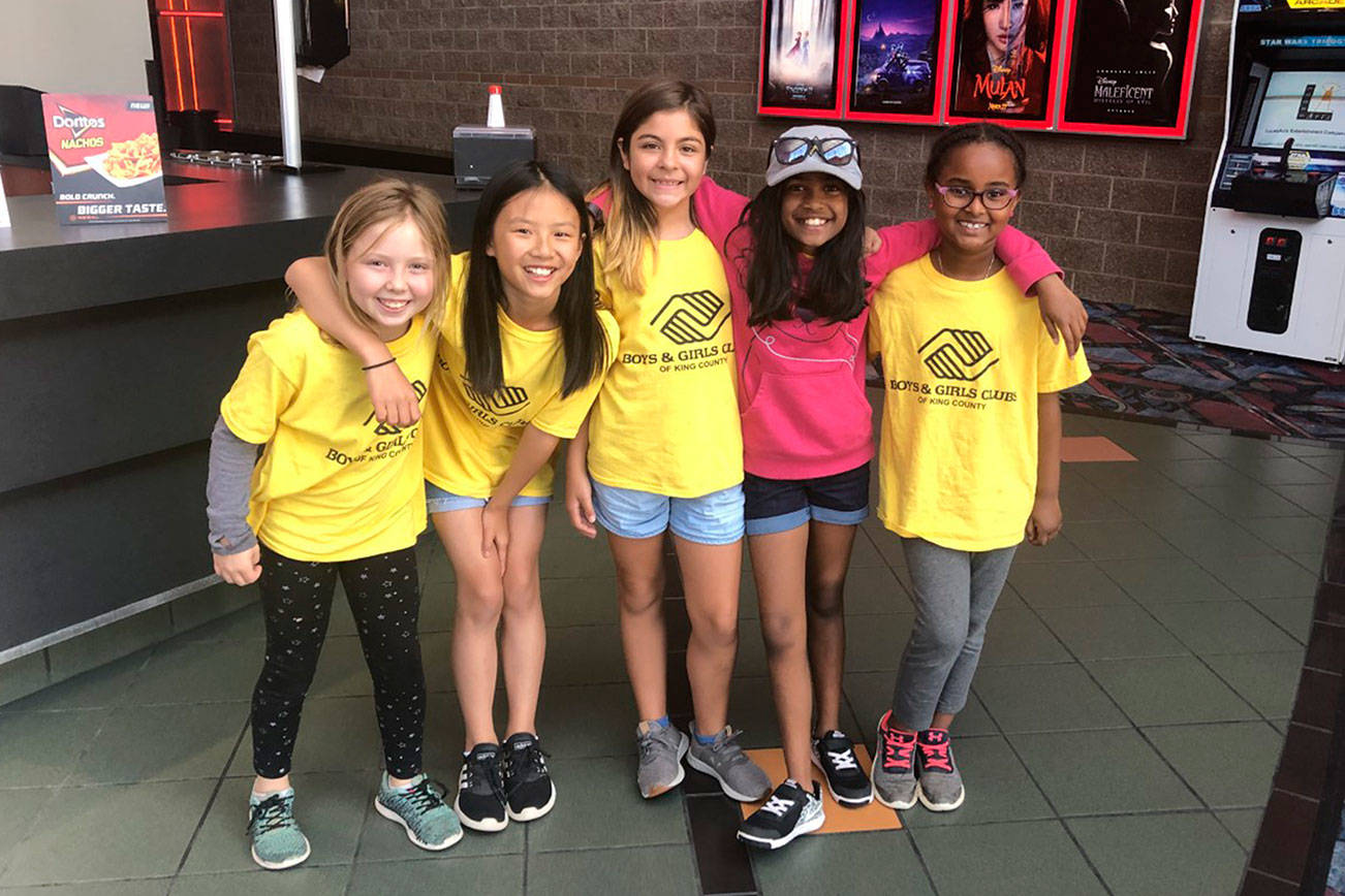 Courtesy of Boys & Girls Club King County                                 Club members get kids summer movies for $1 at Regal at The Landing.