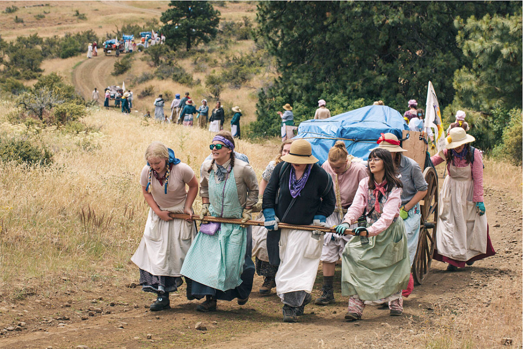 Local church group reenacts families’ pilgrimage